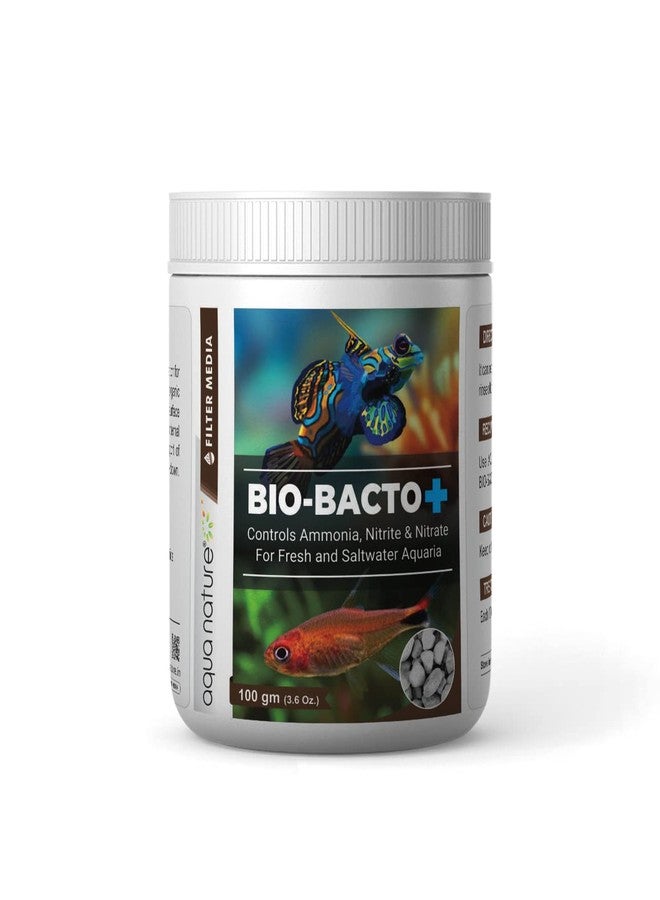 الطبيعة المائية وسائط الترشيح البيولوجية AquaNature® Bio-Bacto+ للتحكم في الأمونيا والنتريت والنترات لأحواض المياه العذبة والمالحة (100 غرام) - Image 1